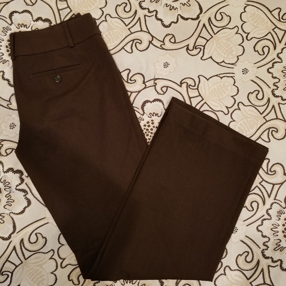 Burgundy trousers